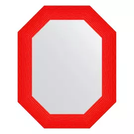 Зеркало в багетной раме Evoform красная волна 89 мм 61x76 см