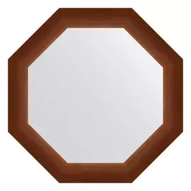 Зеркало в багетной раме Evoform орех 65 мм 57x57 см