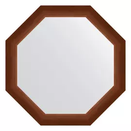 Зеркало в багетной раме Evoform орех 65 мм 67x67 см