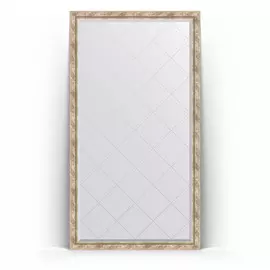Зеркало напольное с гравировкой в багетной раме Evoform прованс с плетением 70 мм 108x198 см