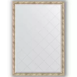 Зеркало с гравировкой в багетной раме Evoform прованс с плетением 70 мм 128x183 см