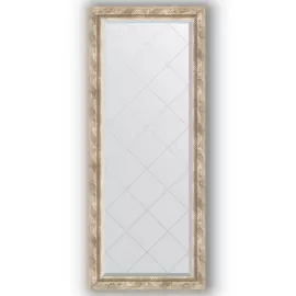 Зеркало с гравировкой в багетной раме Evoform прованс с плетением 70 мм 63x153 см