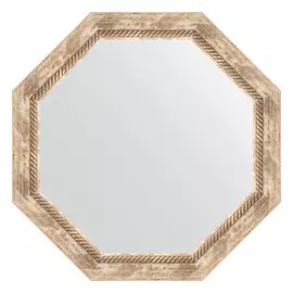 Зеркало в багетной раме Evoform прованс с плетением 70 мм 68x68 см