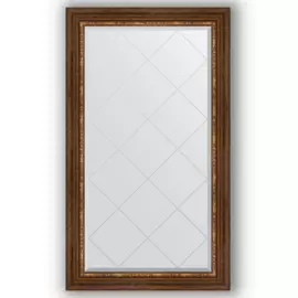 Зеркало с гравировкой в багетной раме Evoform римская бронза 88 мм 76x131 см