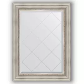 Зеркало с гравировкой в багетной раме Evoform римское серебро 88 мм 66x89 см