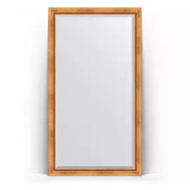 Зеркало напольное с фацетом в багетной раме Evoform римское золото 88 мм 111x201 см