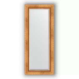 Зеркало с фацетом в багетной раме Evoform римское золото 88 мм 56х136 см