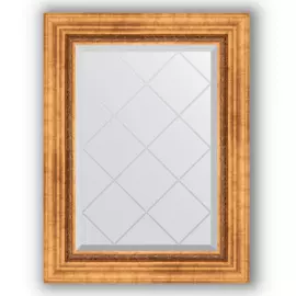 Зеркало с гравировкой в багетной раме Evoform римское золото 88 мм 56x74 см