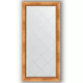 Зеркало с гравировкой в багетной раме Evoform римское золото 88 мм 76x158 см