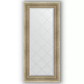 Зеркало с гравировкой в багетной раме Evoform серебряный акведук 93 мм 57x127 см