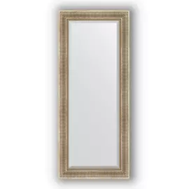 Зеркало с фацетом в багетной раме Evoform серебряный акведук 93 мм 62х147 см