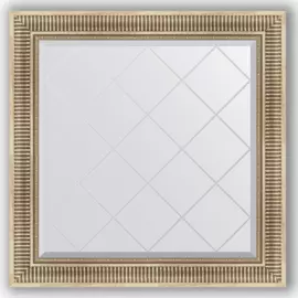 Зеркало с гравировкой в багетной раме Evoform серебряный акведук 93 мм 87x87 см