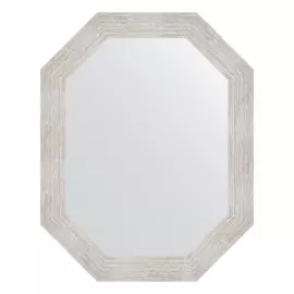 Зеркало в багетной раме Evoform серебряный дождь 70 мм 57x72 см