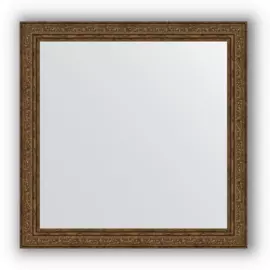 Зеркало в багетной раме Evoform виньетка состаренная бронза 56 мм 64х64 см