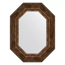 Зеркало в багетной раме Evoform состаренное дерево с орнаментом 120 мм 62x82 см