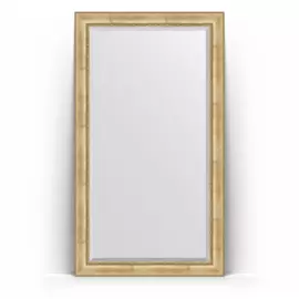 Зеркало напольное с фацетом в багетной раме Evoform состаренное серебро с орнаментом 120 мм 117x207 см