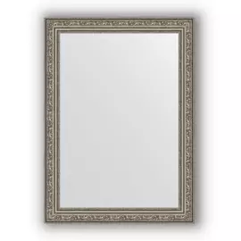 Зеркало в багетной раме Evoform виньетка состаренное серебро 56 мм 54х74 см
