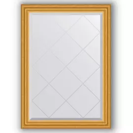Зеркало с гравировкой в багетной раме Evoform состаренное золото 67 мм 72x100 см