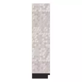 Зеркало в багетной раме Evoform соты алюминий 70 мм 76х136 см