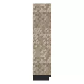 Зеркало в багетной раме Evoform соты титан 70 мм 76х136 см