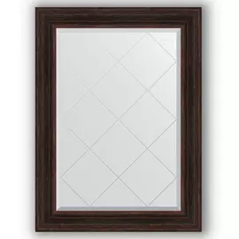 Зеркало с гравировкой в багетной раме Evoform темный прованс 99 мм 79x106 см