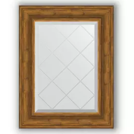 Зеркало с гравировкой в багетной раме Evoform травленая бронза 99 мм 59x76 см