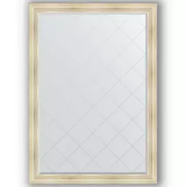 Зеркало с гравировкой в багетной раме Evoform травленое серебро 99 мм 134x189 см