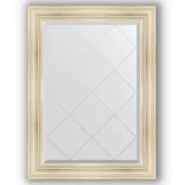 Зеркало с гравировкой в багетной раме Evoform травленое серебро 99 мм 79x106 см