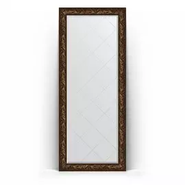 Зеркало напольное с гравировкой в багетной раме Evoform византия бронза 99 мм 84x203 см