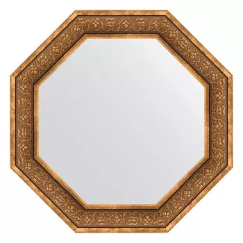 Зеркало в багетной раме Evoform вензель бронзовый 101 мм 79,4х79,4 см