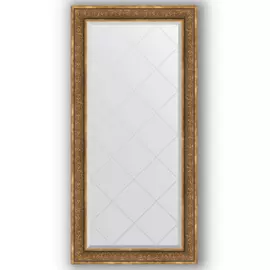 Зеркало с гравировкой в багетной раме Evoform вензель бронзовый 101 мм 79x161 см
