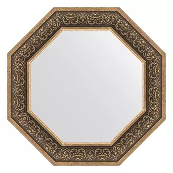 Зеркало в багетной раме Evoform вензель серебряный 101 мм 69,4х69,4 см