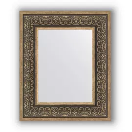 Зеркало в багетной раме Evoform вензель серебряный 101 мм 49х59 см