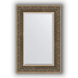 Зеркало с фацетом в багетной раме Evoform вензель серебряный 101 мм 59х89 см