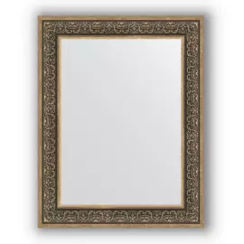 Зеркало в багетной раме Evoform вензель серебряный 101 мм 73х93 см