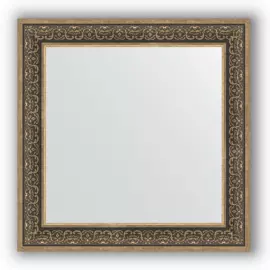 Зеркало в багетной раме Evoform вензель серебряный 101 мм 83х83 см