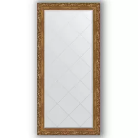 Зеркало с гравировкой в багетной раме Evoform виньетка бронзовая 85 мм 75x157 см