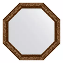 Зеркало в багетной раме Evoform виньетка состаренная бронза 56 мм 55x55 см