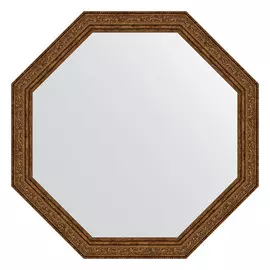 Зеркало в багетной раме Evoform виньетка состаренная бронза 56 мм 65x65 см