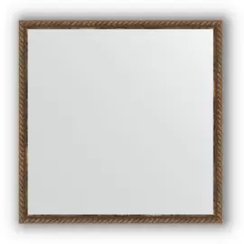 Зеркало в багетной раме Evoform витая бронза 26 мм 58х58 см