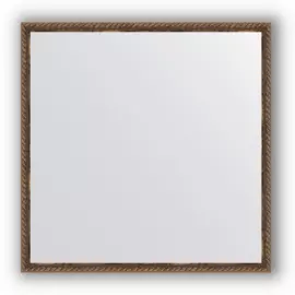 Зеркало в багетной раме Evoform витая бронза 26 мм 68х68 см