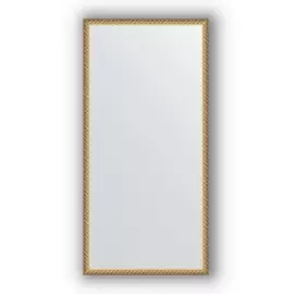 Зеркало в багетной раме Evoform витая латунь 26 мм 48х98 см