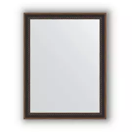 Зеркало в багетной раме Evoform витой махагон 28 мм 35х45 см