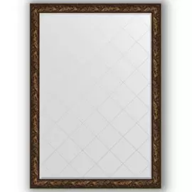 Зеркало с гравировкой в багетной раме Evoform византия бронза 99 мм 134x188 см
