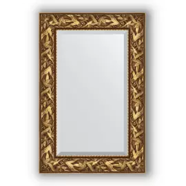 Зеркало с фацетом в багетной раме Evoform византия золото 99 мм 59х89 см