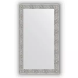 Зеркало в багетной раме Evoform волна хром 90 мм 80х140 см