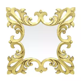 Зеркало в раме Ramlex Изабель Голд 80х80 см