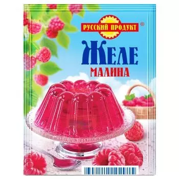 Желе быстрого приготовления Русский продукт со вкусом малины 50 г