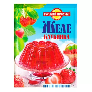 Желе быстрого приготовления Русский продукт со вкусом клубники 50 г