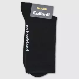Женские носки Collonil "No Boyfriend No Problem" черные (812201)